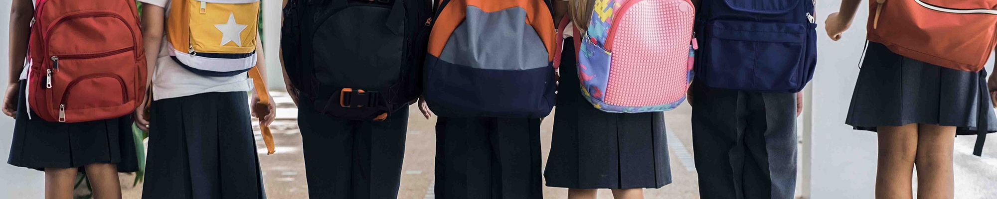 kids with backpacks